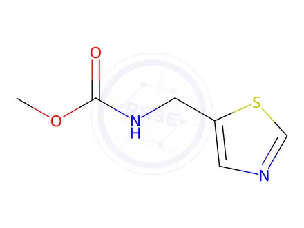 Chemical structure of Carbamic acid, (5-thiazolylmethyl)-, methyl ester (9CI)