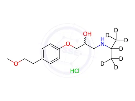 Chemical structure of Metoprolol-[D7]hydrochloride
