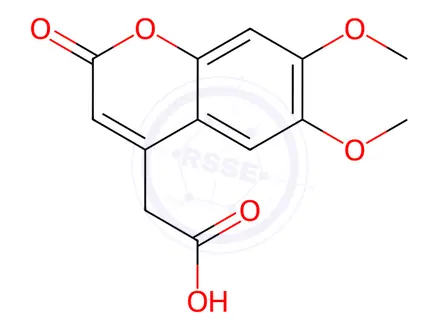 Chemical structure of 6,7-Dimethoxycoumarin-4-acetic Acid
