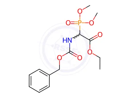 Chemical structure of 2-(Dimethoxyphosphinyl)-2-[[(phenylmethoxy)carbonyl]amino]acetic Acid Ethyl Ester