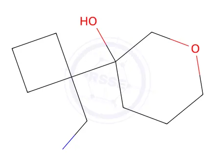 Chemical structure of 3-(1-(Aminomethyl)cyclobutyl)tetrahydro-2h-pyran-3-ol