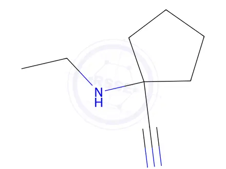 Chemical structure of 1-(Ethylamino)cyclopentanecarbonitrile
