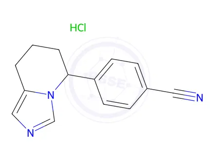 Chemical structure of 4-(5,6,7,8-Tetrahydroimidazo[1,5-a]pyridin-5-yl)benzonitrile hydrochloride
