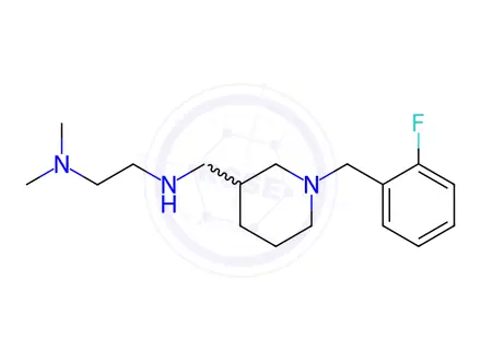 Chemical structure of N-{[1-(2-Fluorobenzyl)piperidin-3-yl]methyl}-N,N-dimethylethane-1,2-diamine