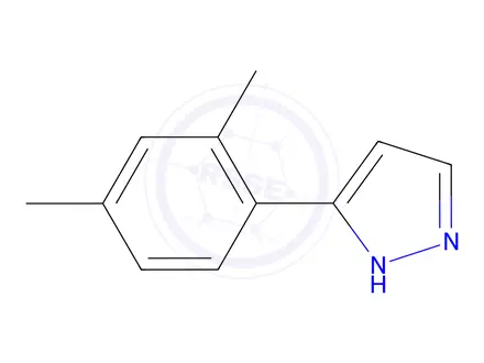 Chemical structure of 3-(2,4-Dimethylphenyl)-1H-pyrazole