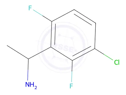 Chemical structure of 1-(3-CHLORO-2,6-DIFLUORO-PHENYL)-ETHYLAMINE