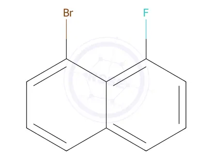 Chemical structure of 1-bromo-8-fluoro-naphthalene