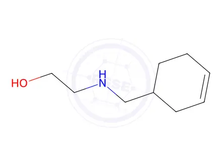 Chemical structure of 2-[(cyclohex-3-en-1-ylmethyl)amino]ethan-1-ol hydrochloride