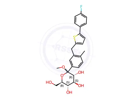 Chemical structure of Canagliflozin Impurity 316