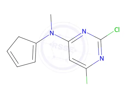 Chemical structure of 2,6-Dichloro-N-(cyclopenta-1,3-dien-1-yl)-N-methylpyrimidin-4-amine