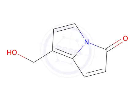 Chemical structure of 3H-Pyrrolizin-3-one, 7-(hydroxymethyl)-(9CI)