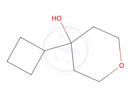 Chemical structure of 4-Cyclobutyltetrahydro-2H-pyran-4-ol
