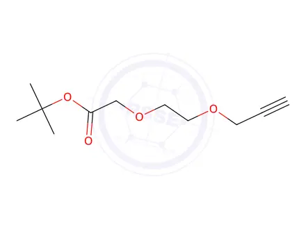 Chemical structure of Propargyl-PEG1-CH2COOtBu