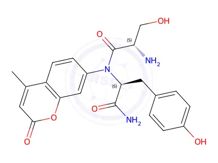 Chemical structure of H-Ser-Tyr-AMC