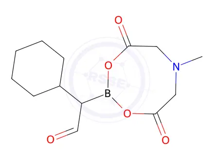 Chemical structure of Phenyl-α-MIDA-boryl aldehyde