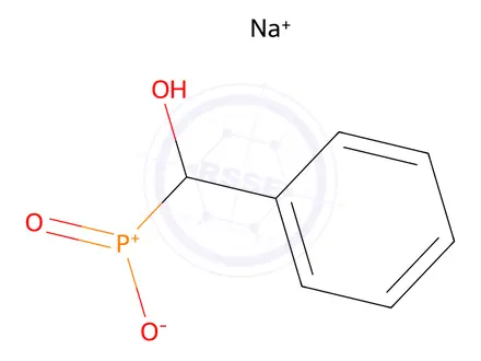 Chemical structure of α-Hydroxybenzylphosphinic Acid Sodium Salt