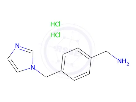Chemical structure of [4-(1h-Imidazol-1-ylmethyl)benzyl]amine Dihydrochloride
