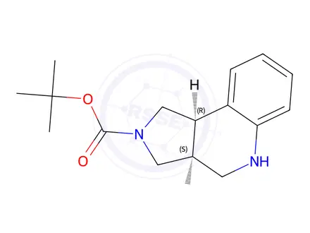 Chemical structure of Cis-Tert-Butyl 3,3A,4,5-Tetrahydro-1H-Pyrrolo[3,4-C]Quinoline-2(9Bh)-Carboxylate
