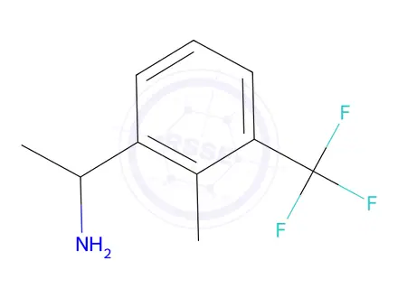 Chemical structure of 1-[2-METHYL-3-(TRIFLUOROMETHYL)PHENYL]ETHAN-1-AMINE