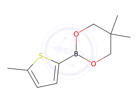 Chemical structure of 5,5-Dimethyl-2-(5-methylthiophen-2-yl)-1,3,2-dioxaborinane