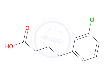 Chemical structure of 4-(3-Chlorophenyl)butanoic acid