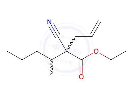 Chemical structure of ETHYL 2-ALLYL-2-CYANO-3-METHYLHEXANOATE