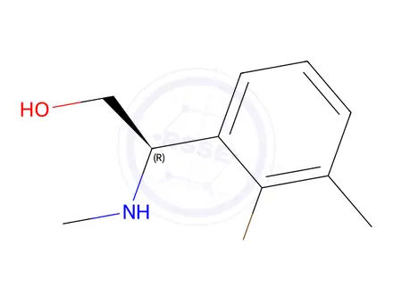 Chemical structure of (R)-2-(2-bromo-3-methylphenyl)-2-(methylamino)ethan-1-ol