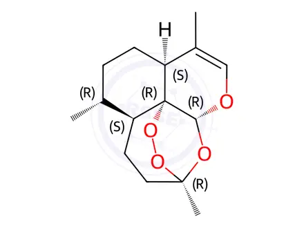 Chemical structure of 9,10-Anhydrodihydro Artemisinin