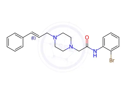 Chemical structure of N-(2-Bromophenyl)-2-{4-[(2E)-3-phenylprop-2-en-1-yl]piperazin-1-yl}acetamide