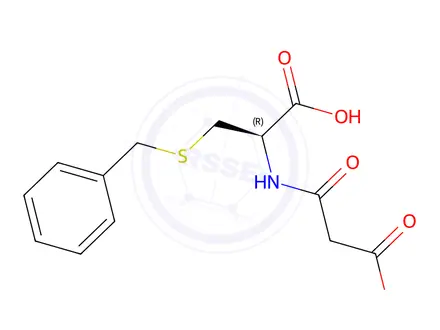 Chemical structure of S-benzyl-N-malonylcysteine