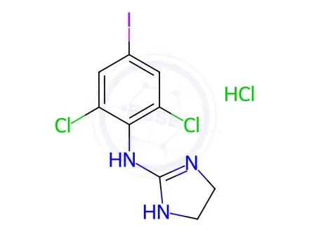 Chemical structure of p-Iodoclonidine Hydrochloride