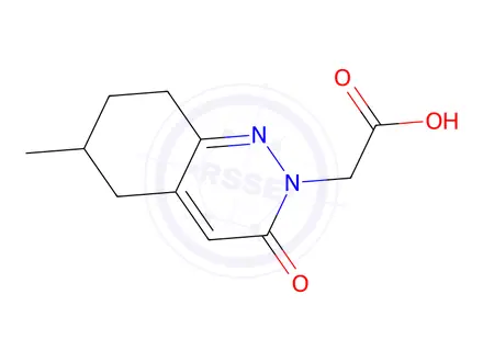 Chemical structure of 2-(6-Methyl-3-oxo-5,6,7,8-tetrahydrocinnolin-2(3h)-yl)acetic Acid