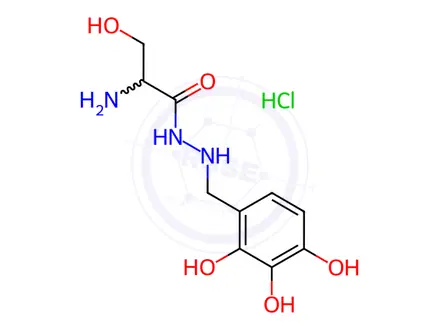 Chemical structure of Benserazidi hydrochloridum