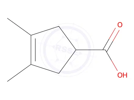 Chemical structure of 3,4-dimethylcyclopent-3-ene Carboxylic acid