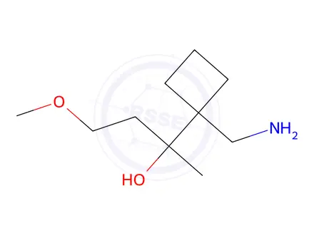 Chemical structure of 2-(1-(Aminomethyl)cyclobutyl)-4-methoxybutan-2-ol