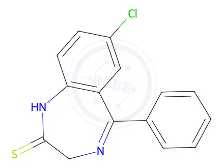 Chemical structure of Thionordiazepam