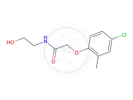 Chemical structure of 2-(4-Chloro-2-methylphenoxy)-N-(2-hydroxyethyl)acetamide