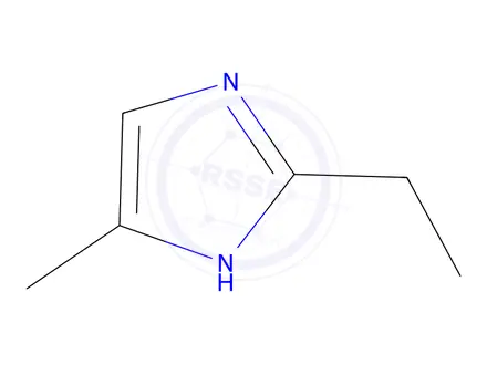 Chemical structure of Imidazole, 2-ethyl-4-methyl- (8CI)