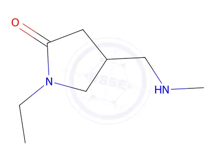 Chemical structure of 1-ethyl-4-[(methylamino)methyl]pyrrolidin-2-one