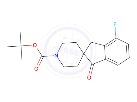 Chemical structure of tert-butyl 4-fluoro-1-oxo-1,3-dihydrospiro[indene-2,4'-piperidine]-1'-carboxylate
