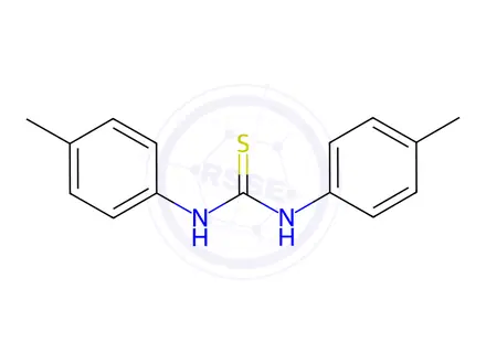 Chemical structure of 1,3-Di(p-tolyl)thiourea