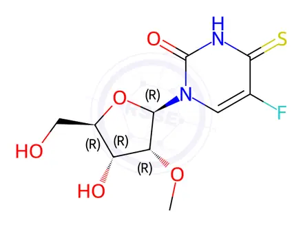 Chemical structure of 5-Fluoro-2’-O-methyl-4-thiouridine