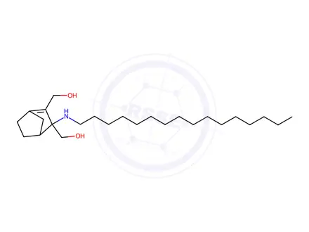 Chemical structure of 2-hexadecylamino-2,3-bis(hydroxymethyl)norbornene