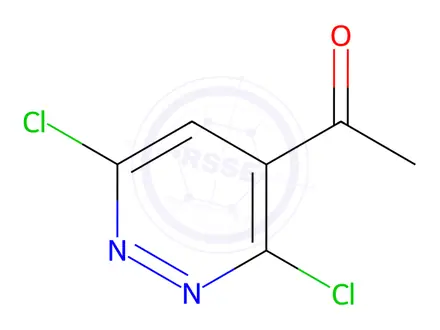 Chemical structure of 1-(3,6-Dichloro-4-pyridazinyl)ethanone