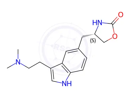 Chemical structure of Zolmitriptan