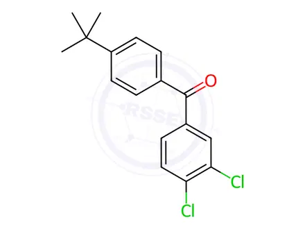 Chemical structure of 4-tert-Butyl-3',4'-dichlorobenzophenone