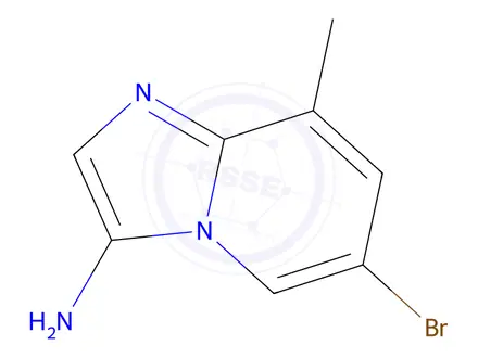 Chemical structure of 3-Amino-6-bromo-8-methylimidazo[1,2-a]pyridine
