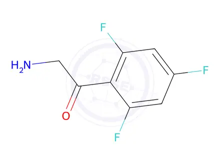 Chemical structure of 2-Amino-1-(2,4,6-trifluorophenyl)ethan-1-one