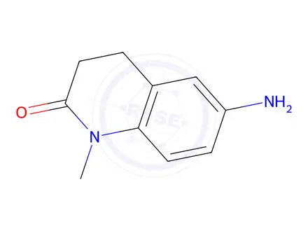 Chemical structure of 6-amino-1-methyl-1,2,3,4-tetrahydroquinolin-2-one
