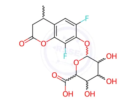 Chemical structure of 6,8-Difluoro-4-methylumbelliferyl O-beta-D-glucuronide